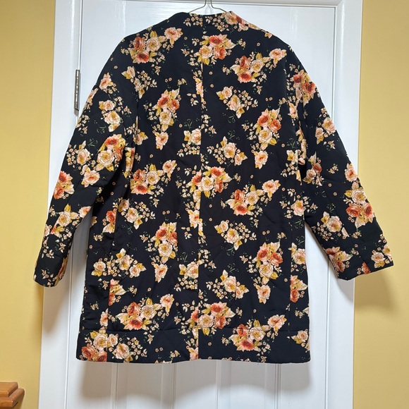 Zara Black Floral Jacket - Picture 9 of 10